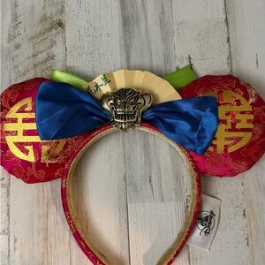 Disney Parks Exclusive Mulan Dragon Bravest of All - Minnie Mickey Ears Headband